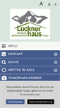 Mobile Screenshot of lucknerhaus.at